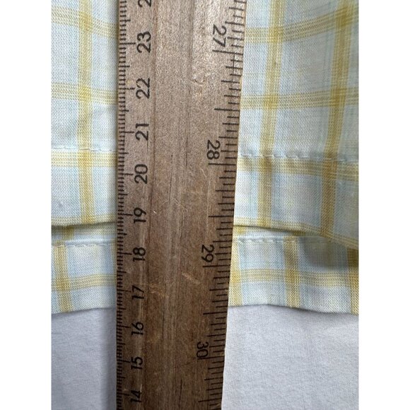 Patagonia Button Down Plaid Shirt size Large White/Yellow - Picture 6 of 6